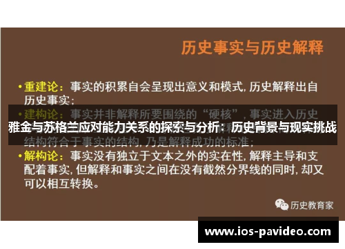 雅金与苏格兰应对能力关系的探索与分析：历史背景与现实挑战