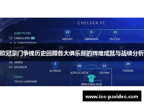 欧冠豪门争锋历史回顾各大俱乐部的辉煌成就与战绩分析